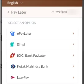Payment made by LazyPay